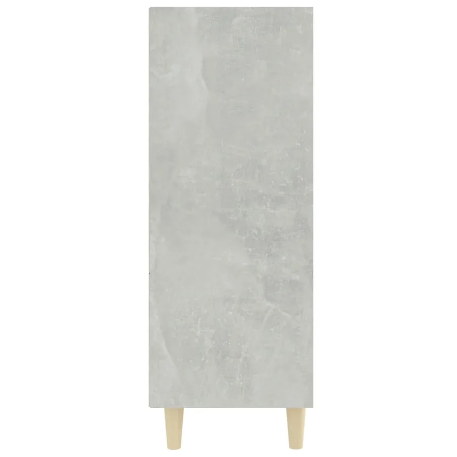 Buffet Gris béton 69,5x32,5x90 cm Bois d'ingénierie - 4