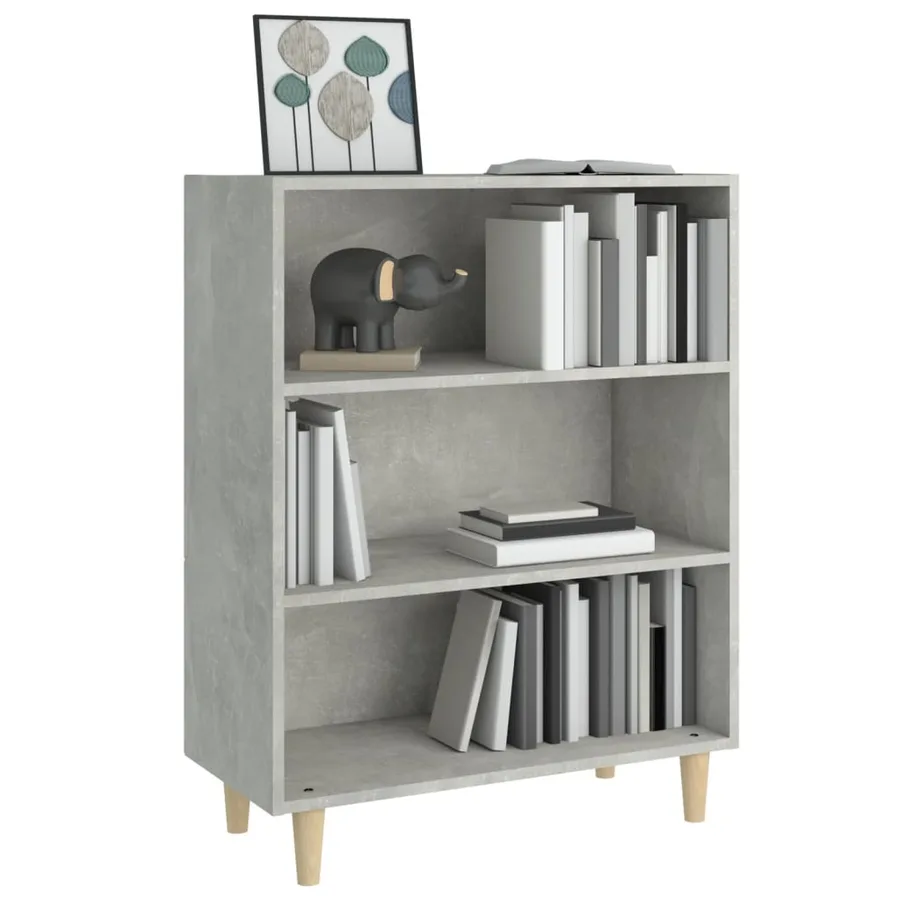 Buffet Gris béton 69,5x32,5x90 cm Bois d'ingénierie - 6