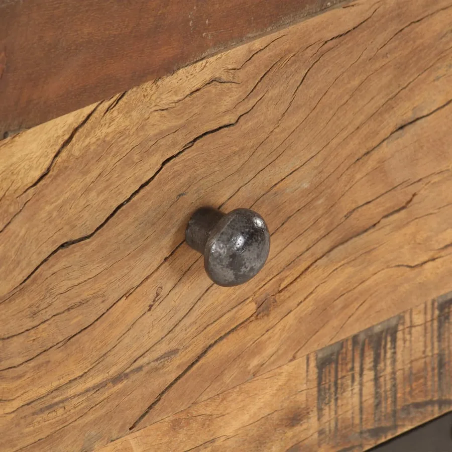 Table basse 100x50x45 cm Bois de récupération massif - 4