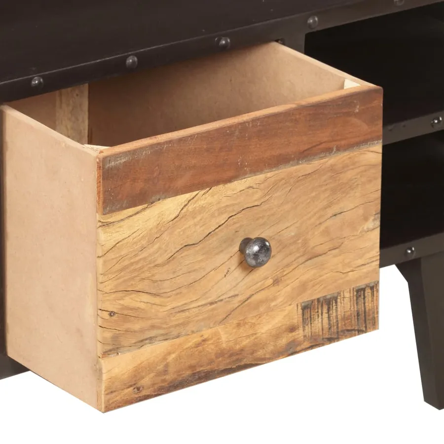 Table basse 100x50x45 cm Bois de récupération massif - 5