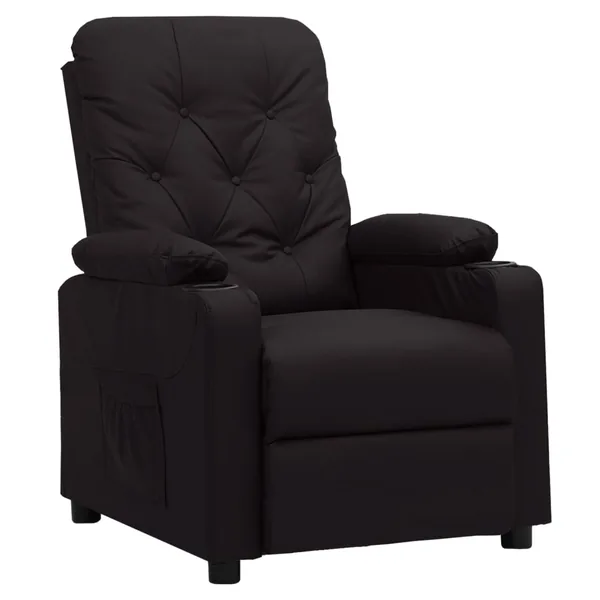 Fauteuil inclinable Noir Similicuir