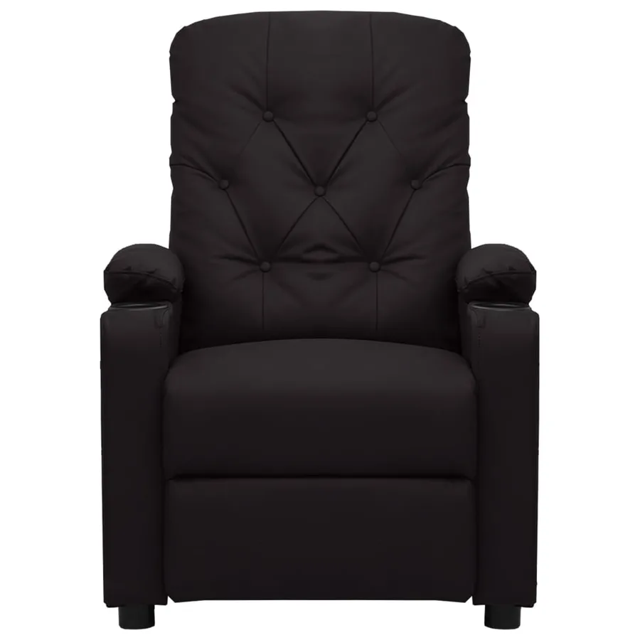 Fauteuil inclinable Noir Similicuir - 2