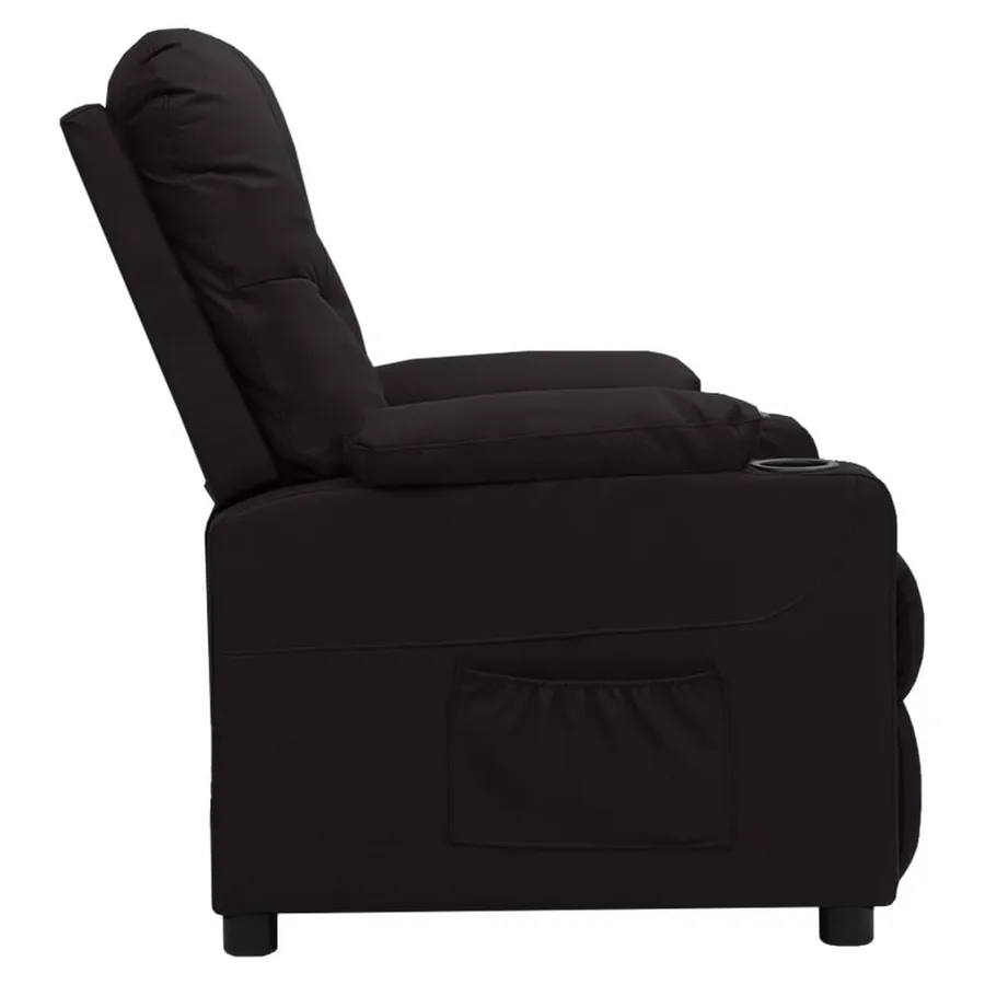 Fauteuil inclinable Noir Similicuir - 3