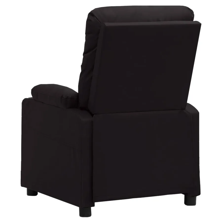 Fauteuil inclinable Noir Similicuir - 4