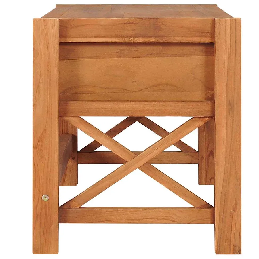 Meuble TV 100x40x45 cm Bois de teck - 4