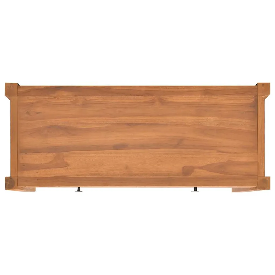 Meuble TV 100x40x45 cm Bois de teck - 6