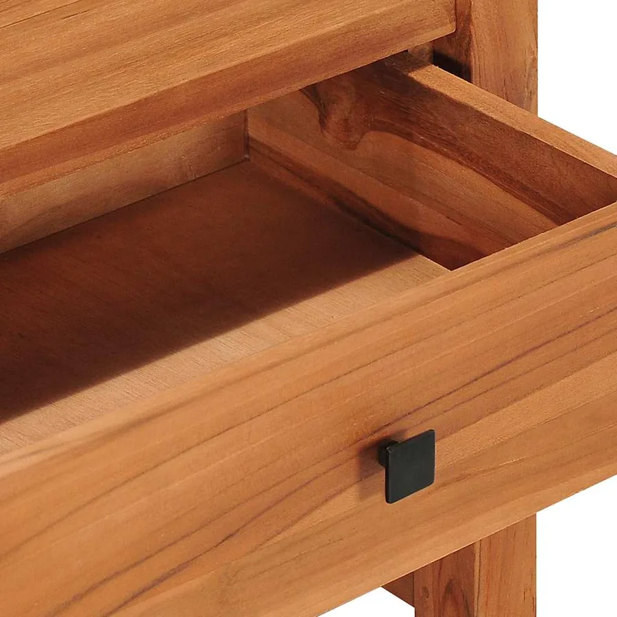 Meuble TV 100x40x45 cm Bois de teck - 8