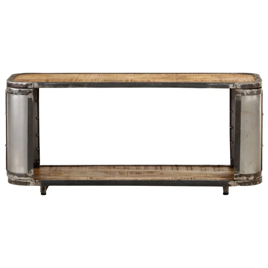 Meuble TV 90x30x40 cm Bois de manguier massif - 2