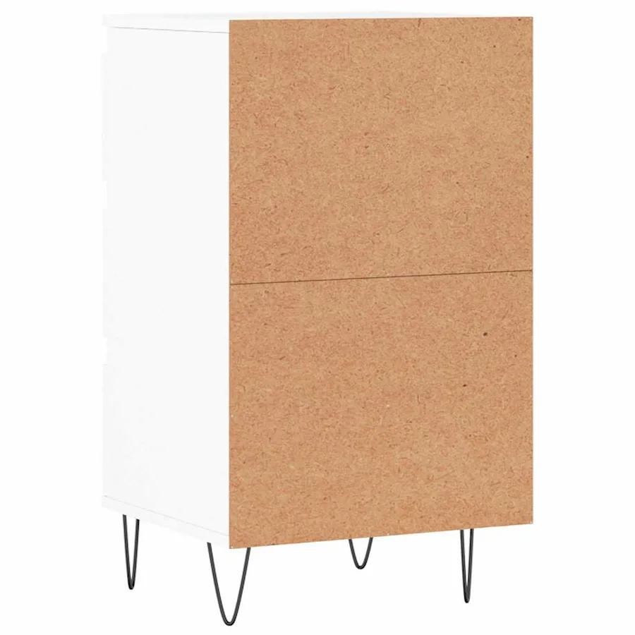 Buffet blanc 40x35x70 cm bois d’ingénierie - 8