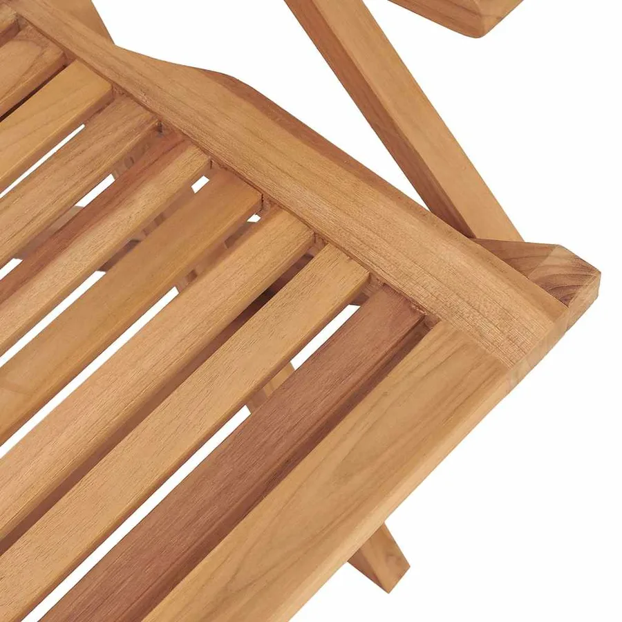 Ensemble à manger de jardin 5 pcs Bois de teck massif - 8