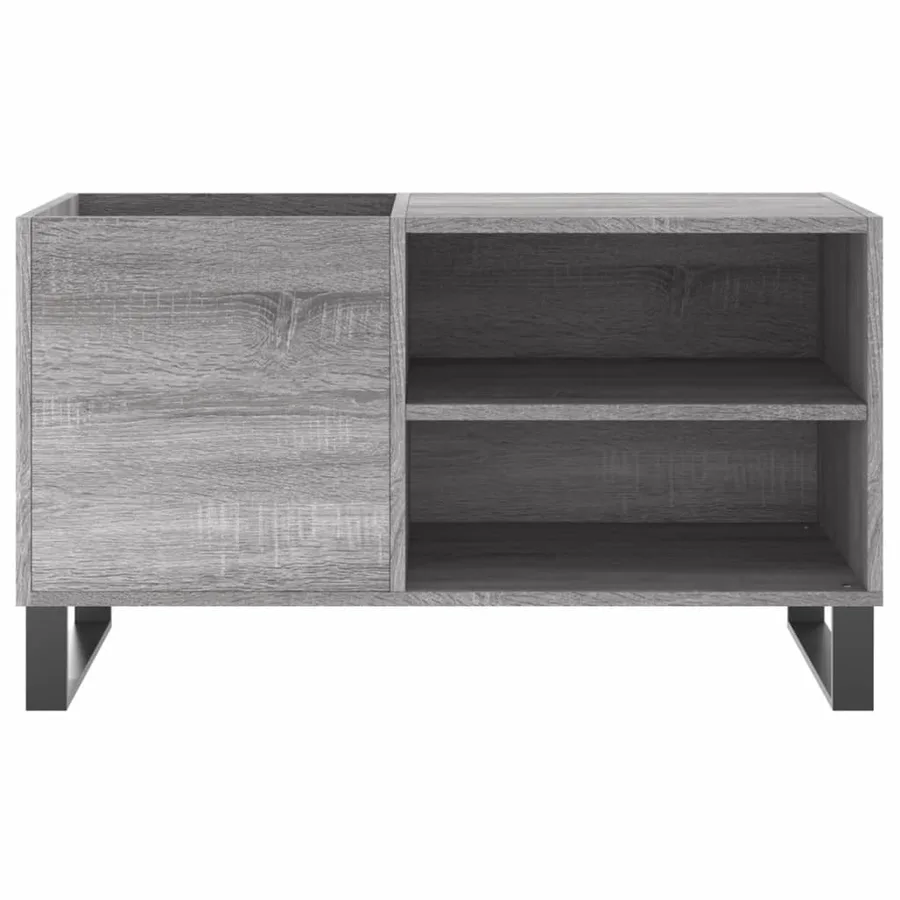 Armoire à disques sonoma gris 85x38x48 cm bois d'ingénierie - 4