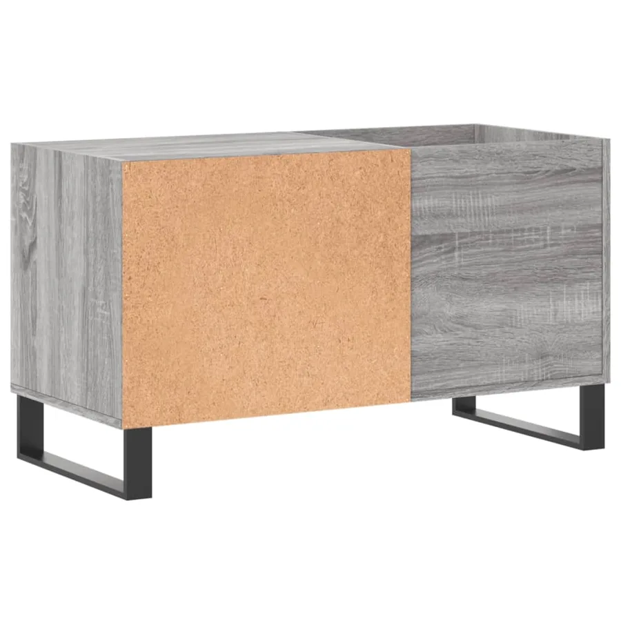 Armoire à disques sonoma gris 85x38x48 cm bois d'ingénierie - 6