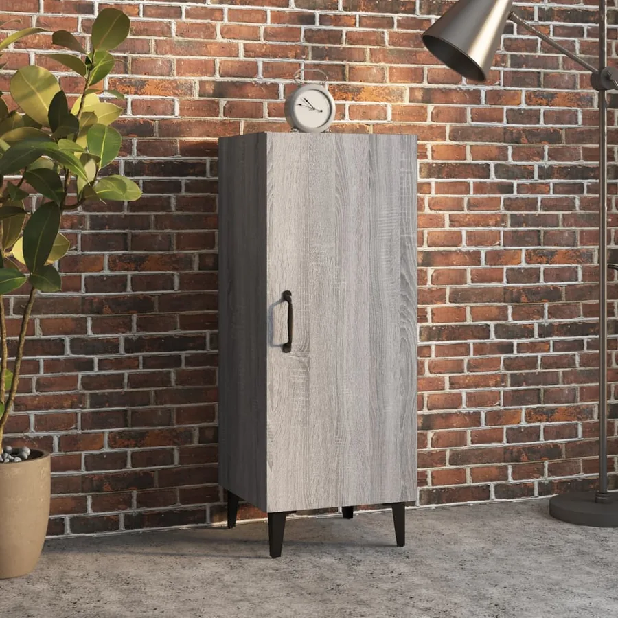 Buffet Sonoma gris 34,5x34x90 cm Bois d'ingénierie