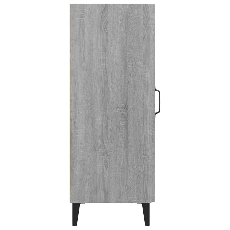 Buffet Sonoma gris 34,5x34x90 cm Bois d'ingénierie - 7