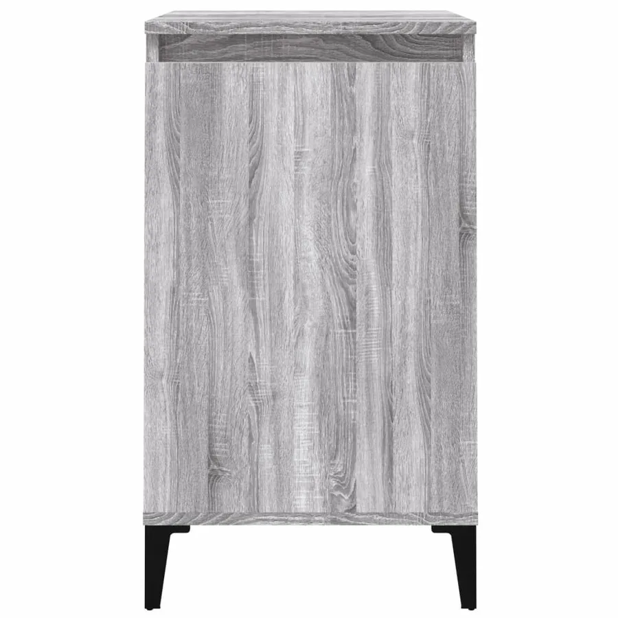 Table de chevet sonoma gris 40x35x70 cm bois d'ingénierie - 5