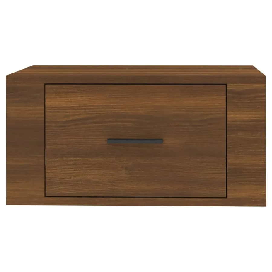 Table de chevet murale Chêne marron 50x36x25 cm - 6
