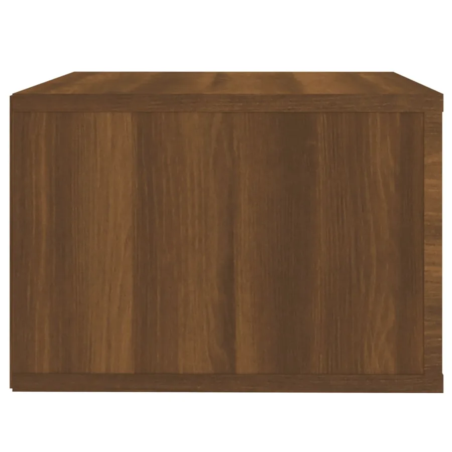 Table de chevet murale Chêne marron 50x36x25 cm - 8