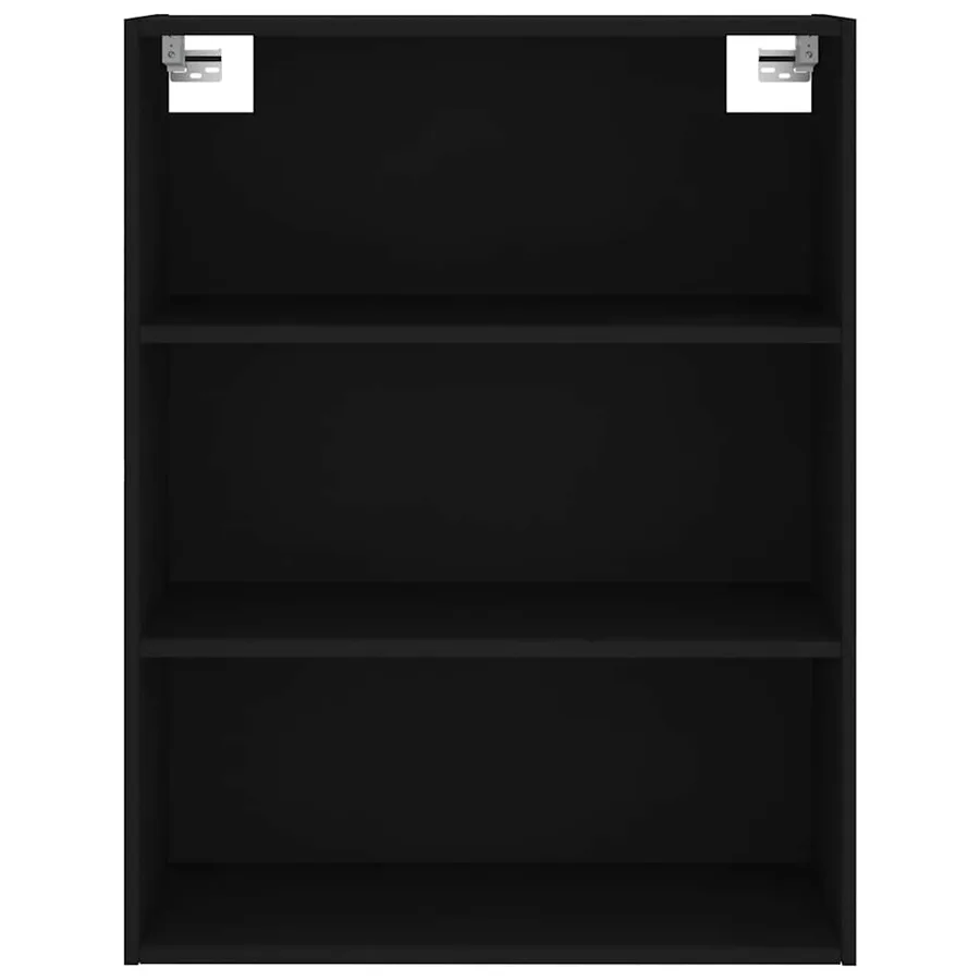 Buffet haut Noir 69,5x34x180 cm Bois d'ingénierie - 6