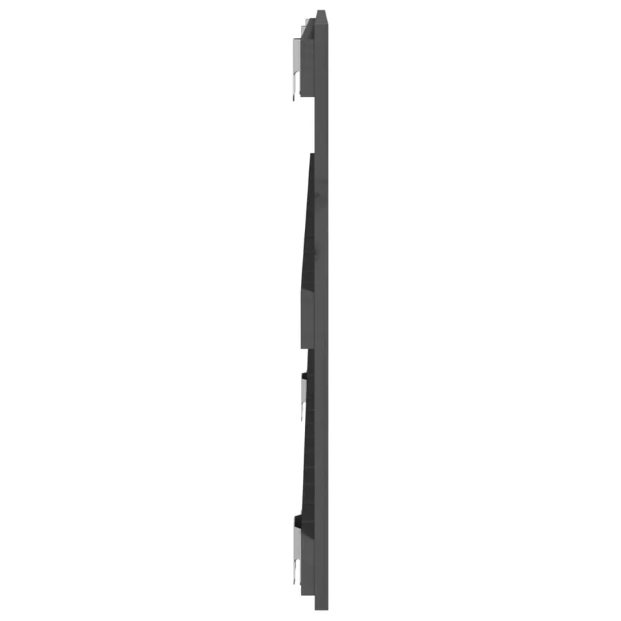 Tête de lit murale Gris 140x3x60 cm Bois massif de pin - 5