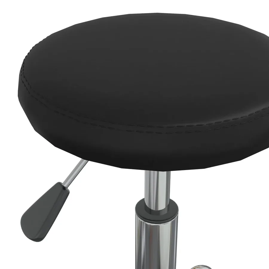 Chaise de salle à manger Noir Similicuir - 5