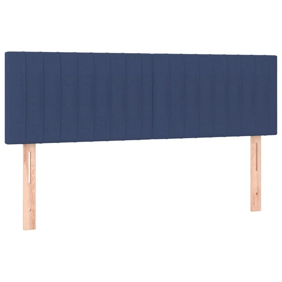 Sommier à lattes de lit avec matelas Bleu 140x200 cm Tissu - 6