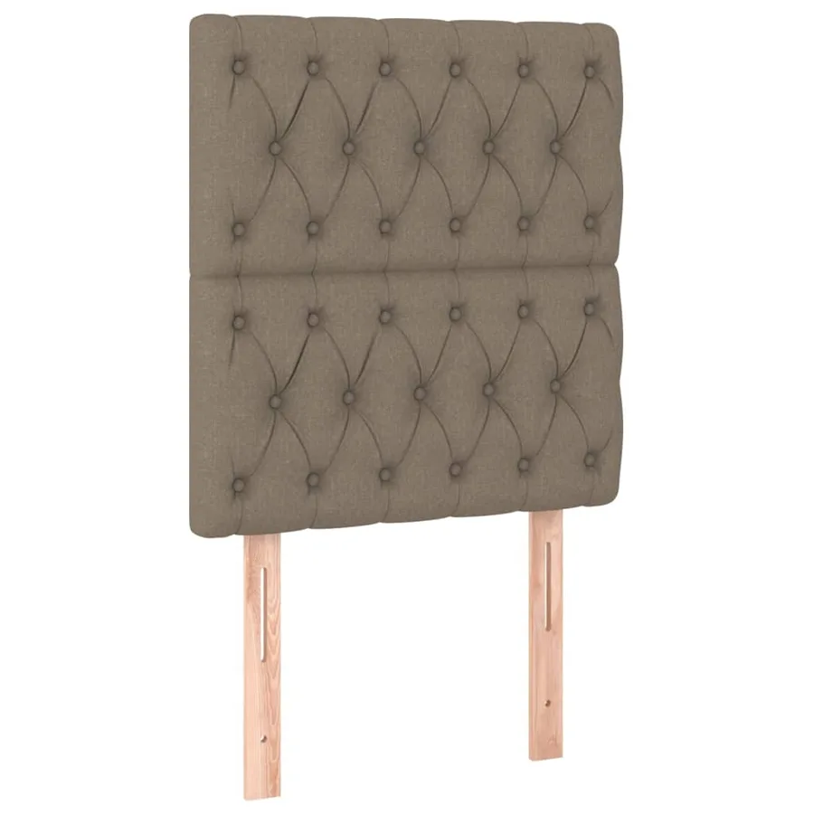 Sommier à lattes de lit avec matelas Taupe 80x200 cm Tissu - 5