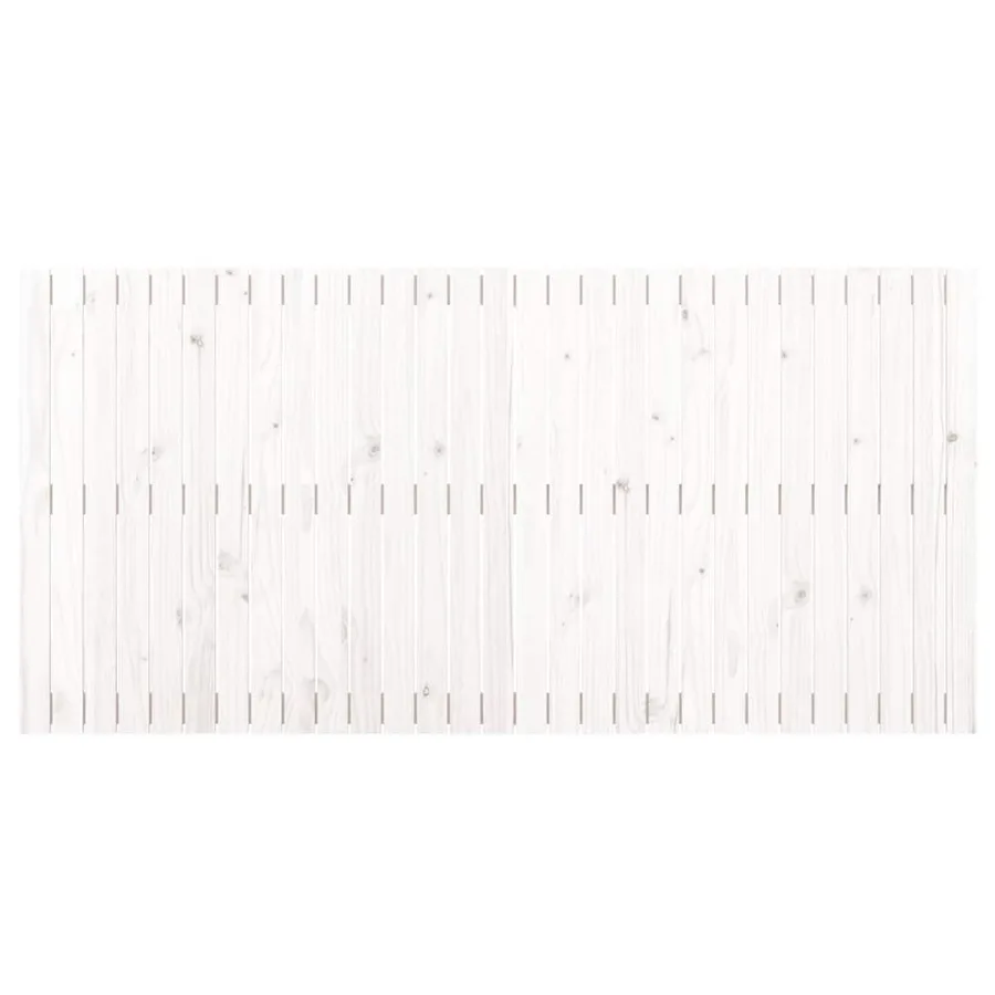 Tête de lit murale Blanc 185x3x90 cm Bois massif de pin - 4