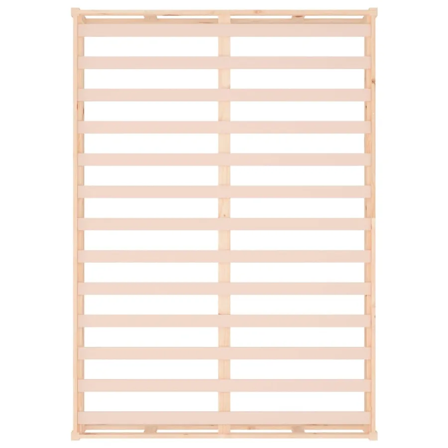 Cadre de lit sans matelas 200x200 cm bois massif - 7