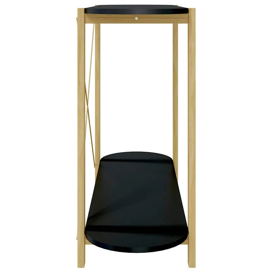 Table console Noir 110x38x75 cm Bois d'ingénierie - 6