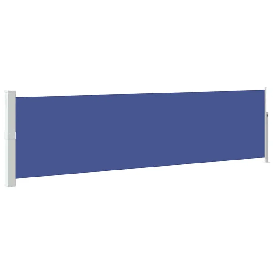 Auvent latéral rétractable de patio 140x500 cm Bleu - 2
