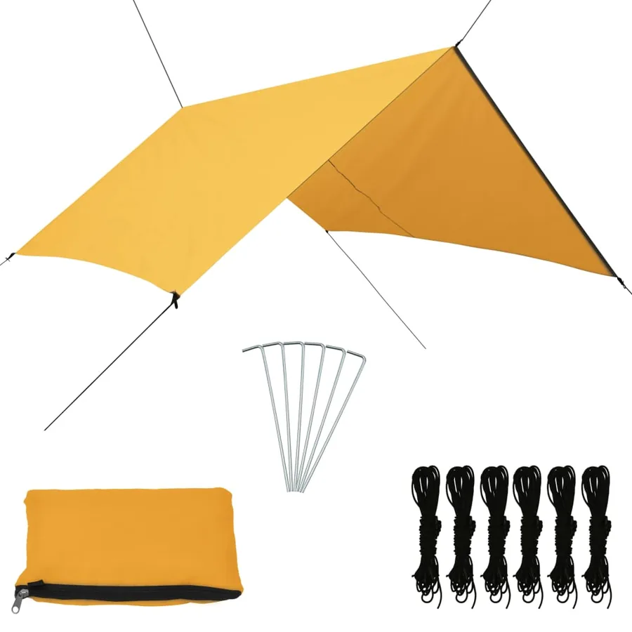 Bâche d'extérieur 3x2,85 m Jaune