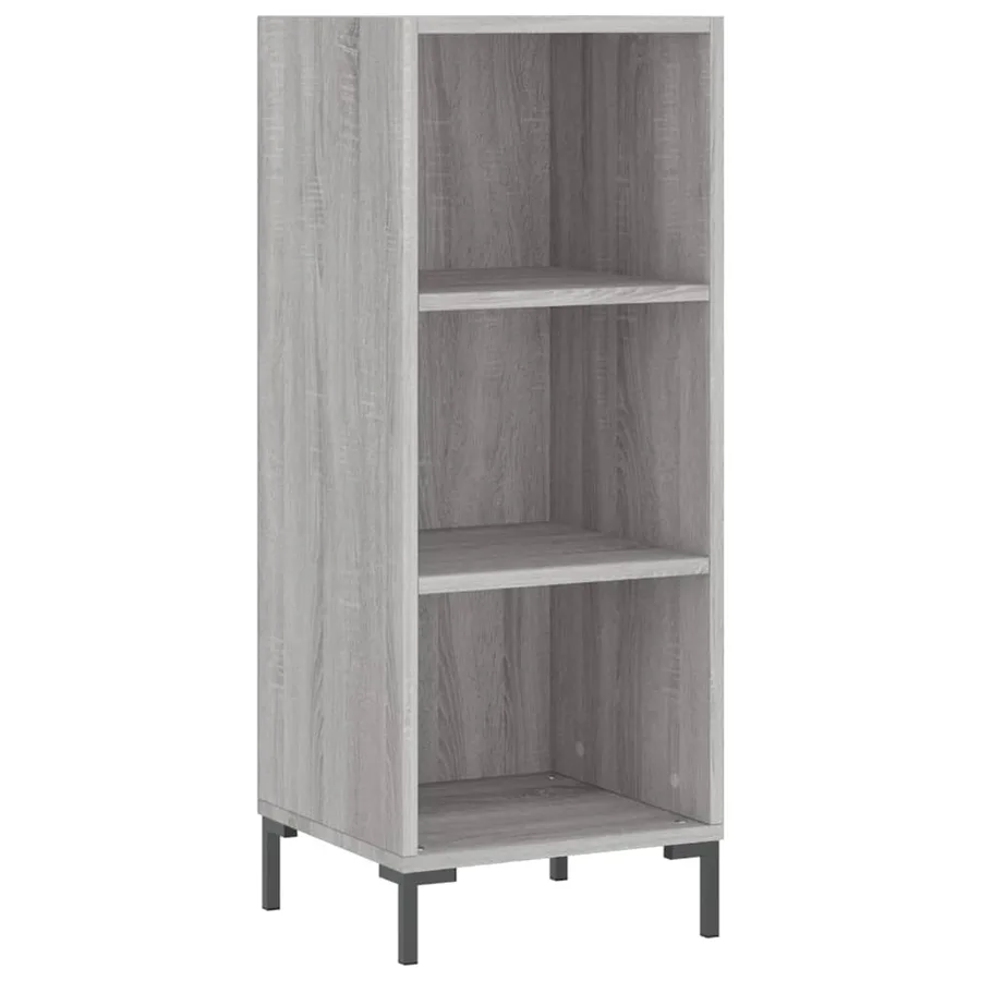 Buffet haut Sonoma gris 34,5x34x180 cm Bois d'ingénierie - 5