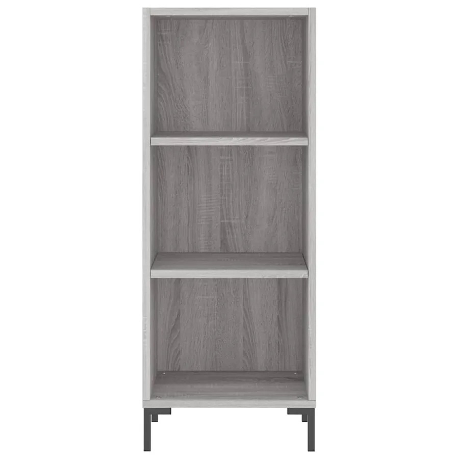 Buffet haut Sonoma gris 34,5x34x180 cm Bois d'ingénierie - 6