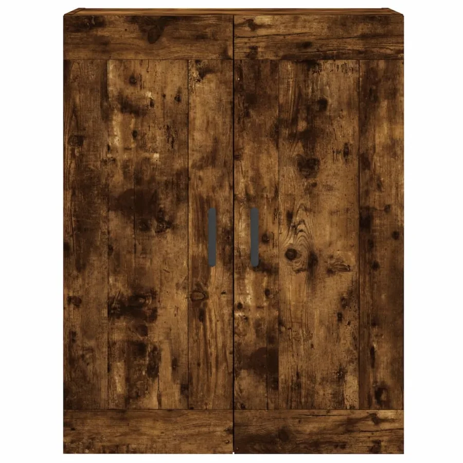 Buffet haut Chêne fumé 69,5x34x180 cm Bois d'ingénierie - 6