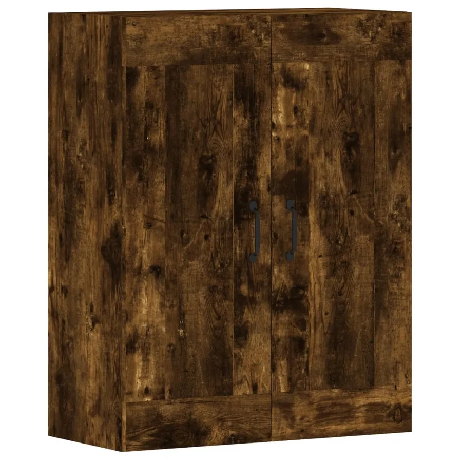 Armoires murales 2 pcs chêne fumé bois d'ingénierie - 6