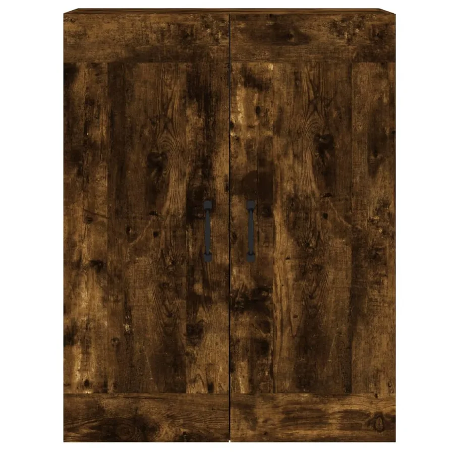 Armoires murales 2 pcs chêne fumé bois d'ingénierie - 7