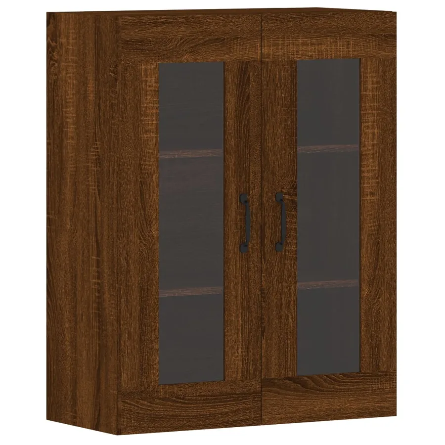 Armoires murales 2 pcs chêne marron bois d'ingénierie - 6