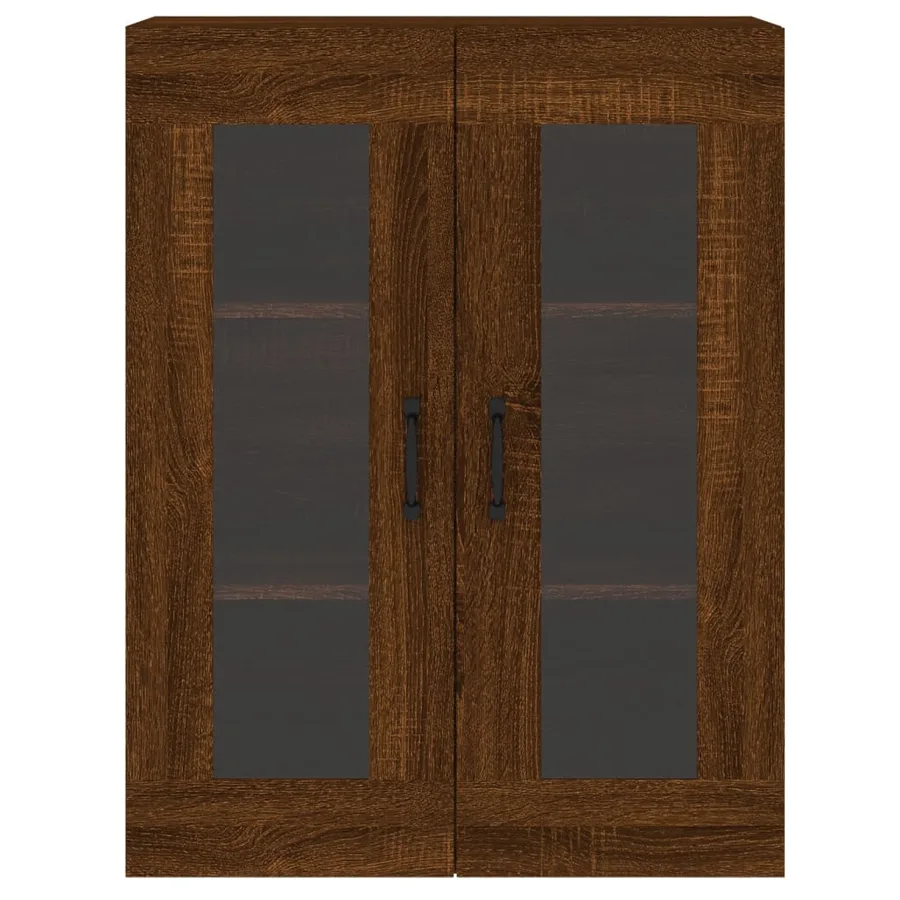 Armoires murales 2 pcs chêne marron bois d'ingénierie - 7