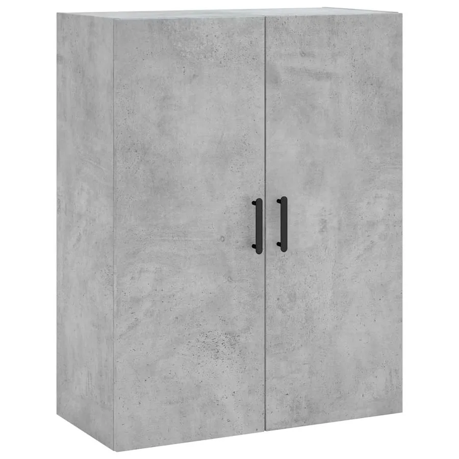 Buffet haut Gris béton 69,5x34x180 cm Bois d'ingénierie - 5