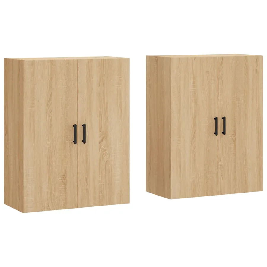 Armoires murales 2 pcs chêne sonoma 69,5x34x90 cm - 2