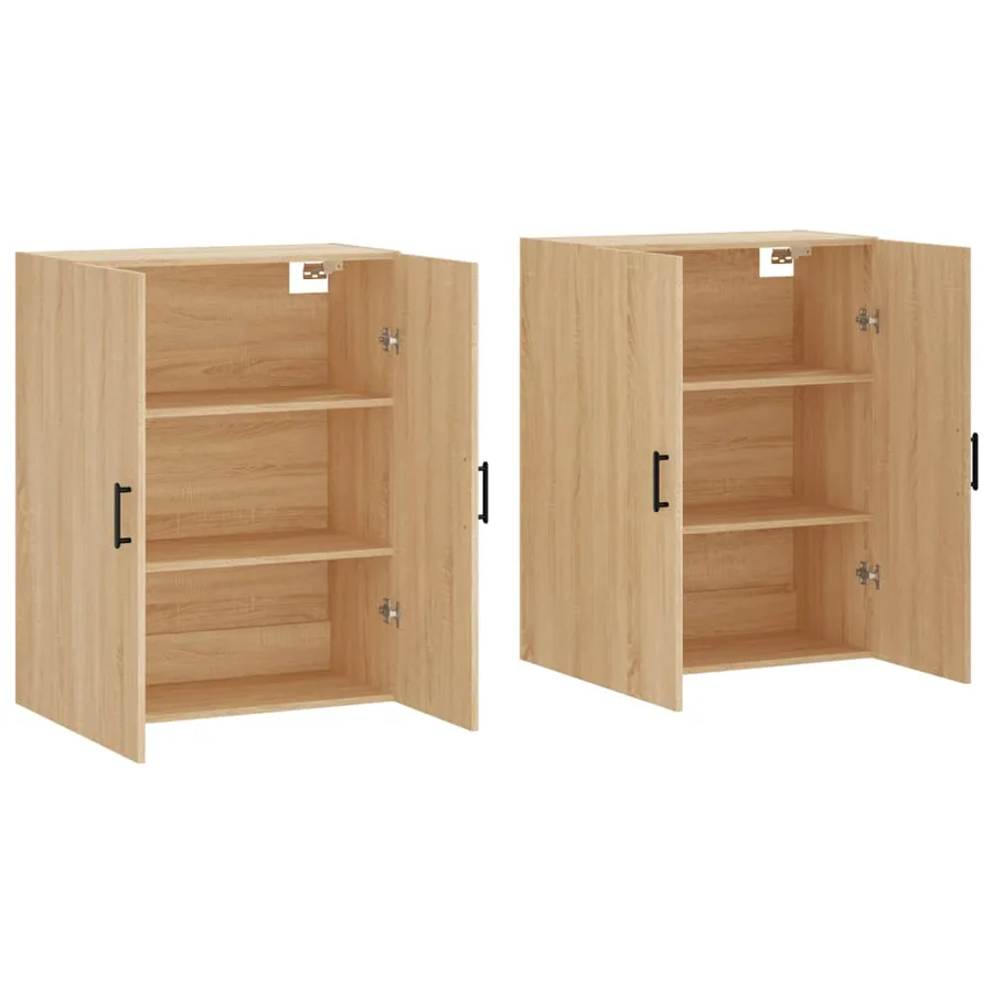 Armoires murales 2 pcs chêne sonoma 69,5x34x90 cm - 4