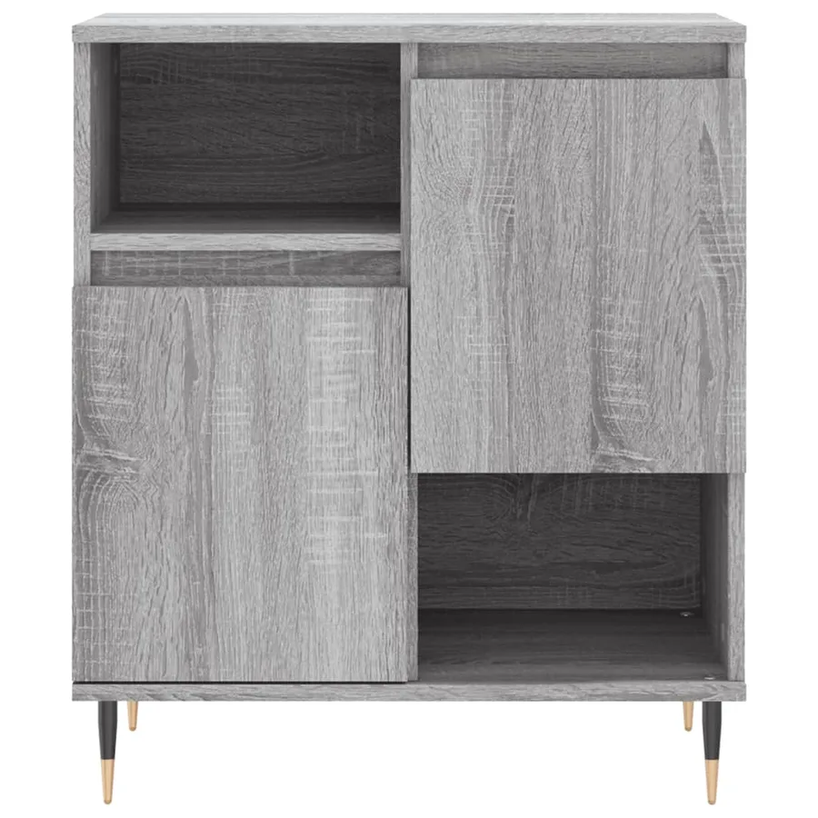 Buffets 2 pcs sonoma gris bois d'ingénierie - 6