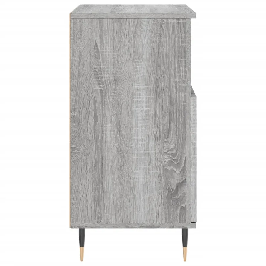 Buffets 2 pcs sonoma gris bois d'ingénierie - 7