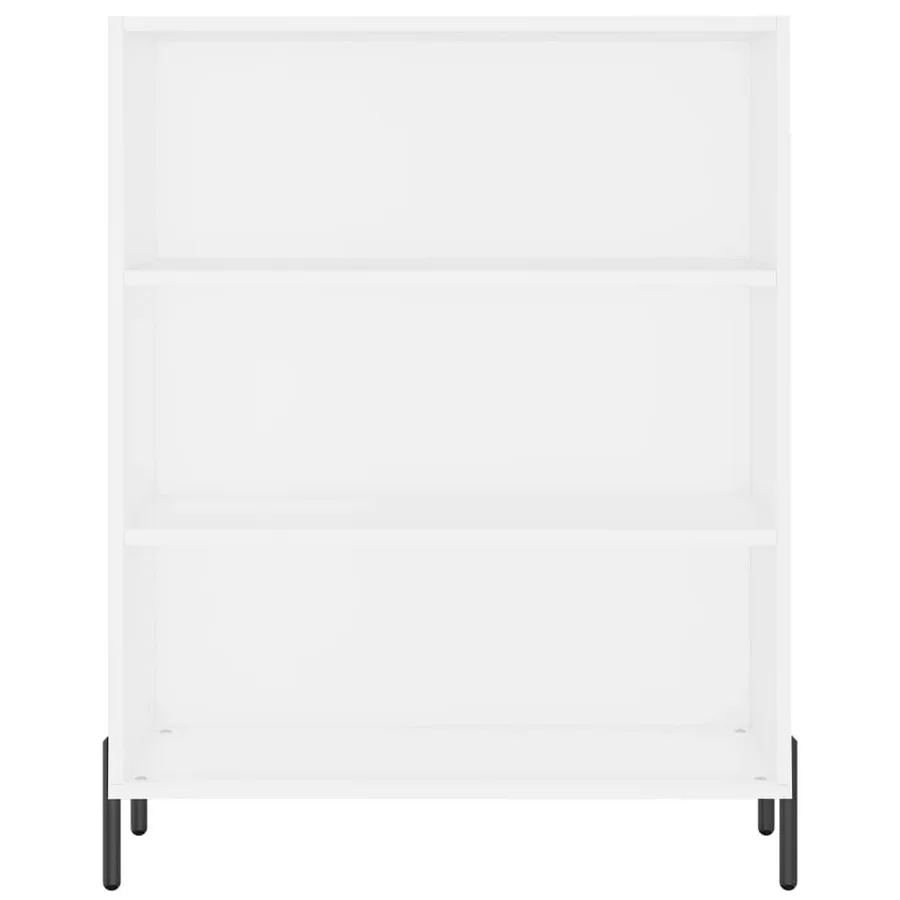 Buffet blanc 69,5x32,5x180 cm bois d'ingénierie - 5