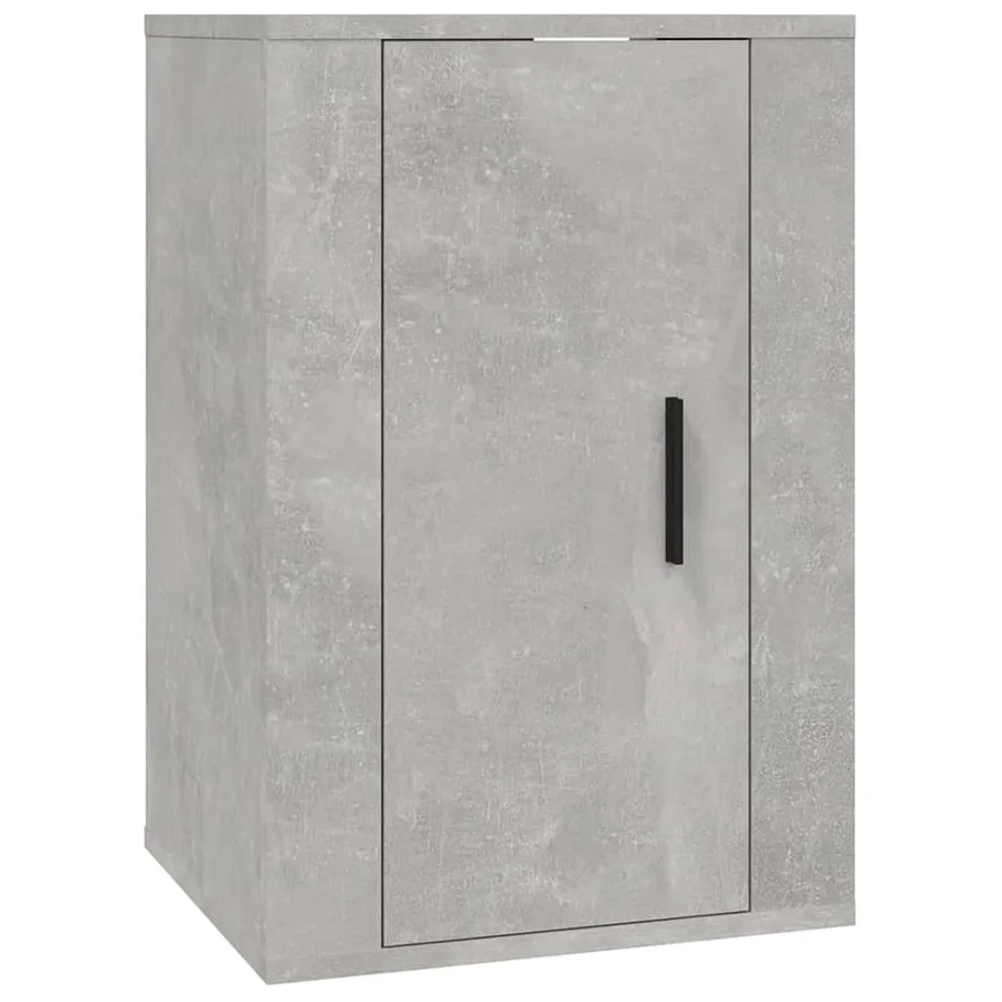 Ensemble de meubles TV 2 pcs gris béton bois d'ingénierie - 5