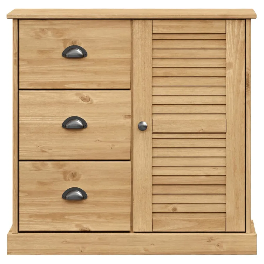 Buffet haut VIGO 78x40x175 cm bois massif de pin - 11