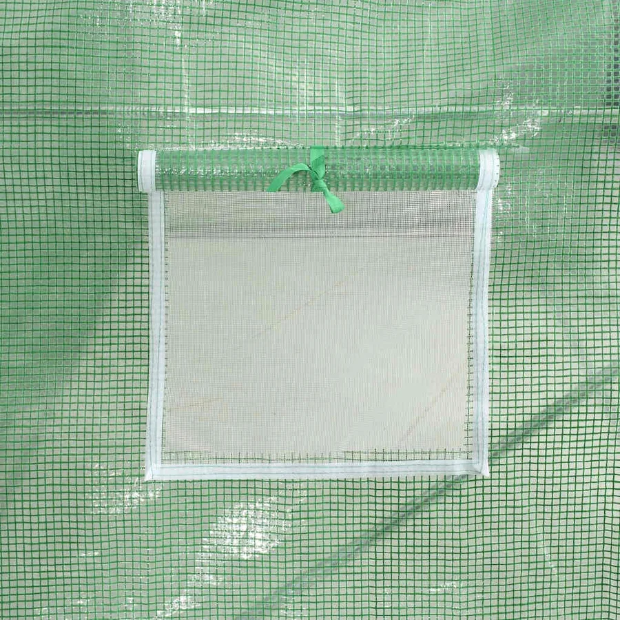 Serre avec cadre en acier vert 120 m² 20x6x2,85 m - 10