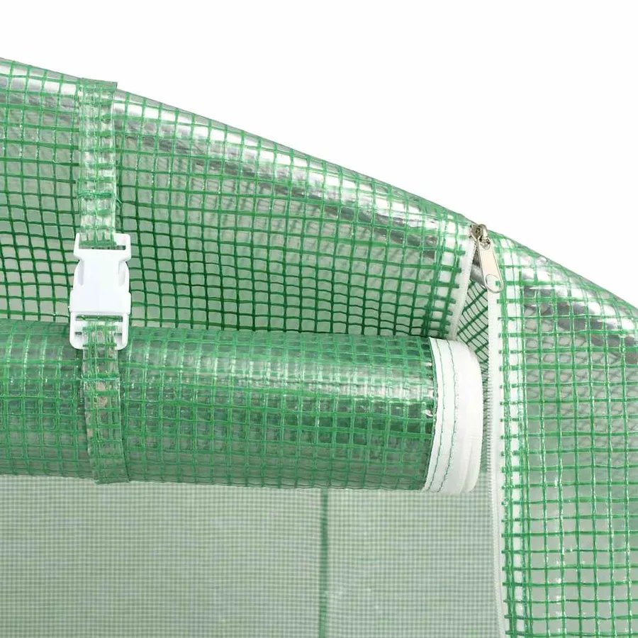 Serre avec cadre en acier vert 120 m² 20x6x2,85 m - 8