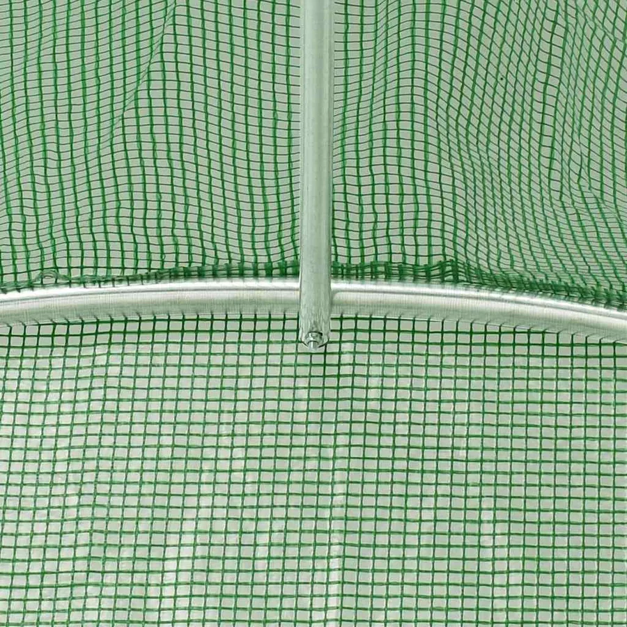 Serre avec cadre en acier vert 120 m² 20x6x2,85 m - 9