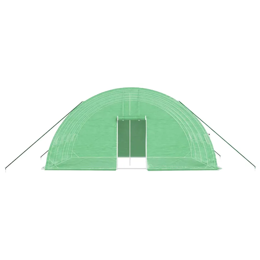 Serre avec cadre en acier Vert 24 m² 6x4x2,85 m - 4